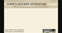 Desktop Screenshot of albertarockiesadventures.com