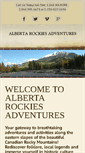 Mobile Screenshot of albertarockiesadventures.com
