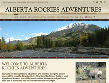 Tablet Screenshot of albertarockiesadventures.com